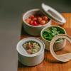 image:image6 Set FIKA One Kitchen Ceramic Round Food Container Set with Glass Lid Porcelain Prep Mixing amp Serving Bowls Microwave Oven amp Dishwasher Safe Storage Home Deco Canister 200ml  021qt  7ozRose Pink
