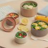 image:image6 Set FIKA One Kitchen Ceramic Round Food Container Set with Glass Lid Porcelain Prep Mixing amp Serving Bowls Microwave Oven amp Dishwasher Safe Storage Home Deco Canister 200ml  021qt  7ozRose Pink
