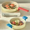 image:imageDanish Kitchen Nonstick Forged 8 Low Stock Pot with Lid Healthy Cooking Non Stick Ceramic Coating Multi Casserole Induction Compatible Cookware for Stew Soup Noodle Made in Korea 16 qt29 Quarts
