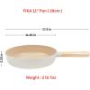 image:imageFIKA 11 inch Nonstick Frying Pan with Wooden Handle Induction Compatible Cookware for All Stovetops Kitchen Essential Ceramic Coating Skillet Healthy Cooking Omelet Pan Made in Korea 28cm