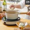 image:imageFIKA 5Piece Nonstick Cookware Pot and Pan Set with Lid Healthy Cooking Ceramic Coated Skillet with Natural Wood Handle Induction Gas Stove Compatible Kitchenware Everyday Cooking Made in Korea
