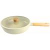 image:imageFIKA 5Piece Nonstick Cookware Pot and Pan Set with Lid Healthy Cooking Ceramic Coated Skillet with Natural Wood Handle Induction Gas Stove Compatible Kitchenware Everyday Cooking Made in Korea
