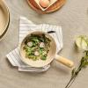 image:imageFIKA 7 inch Mini Stir Fry Wok with Wooden Handle Induction Compatible Cookware for All Stovetops Kitchen Essential Ceramic Coating Skillet Healthy Cooking Omelet Frying Pan Made in Korea 18cm