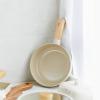 image:imageFIKA 7 inch Mini Stir Fry Wok with Wooden Handle Induction Compatible Cookware for All Stovetops Kitchen Essential Ceramic Coating Skillet Healthy Cooking Omelet Frying Pan Made in Korea 18cm
