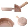 image:imageFIKA 7Inch Stir Fry Mini Wok Pan with Wood Handle Kitchen Nonstick Ceramic Coating Skillet Induction Compatible Cookware Healthy Cooking Omelet Pan Made in Korea 18cm