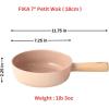 image:imageFIKA 7Inch Stir Fry Mini Wok Pan with Wood Handle Kitchen Nonstick Ceramic Coating Skillet Induction Compatible Cookware Healthy Cooking Omelet Pan Made in Korea 18cm