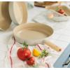 image:imageFIKA 95 inch Nonstick Frying Pan with Wooden Handle Induction Compatible Cookware for All Stovetops Kitchen Essential Ceramic Coating Skillet Healthy Cooking Omelet Pan Made in Korea 24cm