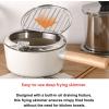 image:imageFIKA Japanese Style Tempura 17QT Deep Fryer Pot with Thermometer Glass and Metal Lid for French Fries Chicken Fish Shrimp Induction Compatible Nonstick Cookware Made in Korea 718cm