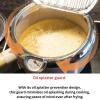 image:imageFIKA Japanese Style Tempura 17QT Deep Fryer Pot with Thermometer Glass and Metal Lid for French Fries Chicken Fish Shrimp Induction Compatible Nonstick Cookware Made in Korea 718cm