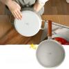 image:imageFIKA Kitchen Nonstick 27QT Stock Pot with Glass Lid Healthy Cooking Ceramic Non Stick Casserole Induction Compatible Cookware Gray Color Made in Korea 22cm CasseroleCasserole