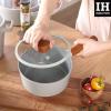image:imageFIKA Kitchen Nonstick 27QT Stock Pot with Glass Lid Healthy Cooking Ceramic Non Stick Casserole Induction Compatible Cookware Gray Color Made in Korea 22cm CasseroleDNEOG218