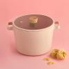 image:imageFIKA Kitchen Nonstick 49QT Deep Stock Pot with Glass Lid Healthy Cooking Non Stick Casserole Induction Compatible Cookware Stew Soup Noodle Pasta Made in Korea 87  22cm49 Quarts