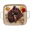 image:imageFIKA Kitchen Nonstick BBQ Grill Pan with Handle Healthy Cooking Ceramic Coating Griddle Pan Induction Compatible Barbeque Skillet Dishwasher amp Oven Safe Made in Korea 11 X 9811 X 98 Rectangular