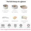 image:imageFIKA Objet Comfort 7Piece Kitchen Nonstick Healthy Cooking Cookware Set with Lid Detachable Handle Induction Compatible AllinOne Kitcheware Easy to Store Great Gift Made in Korea GREENIvory