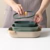 image:imageFIKA Objet Comfort 7Piece Kitchen Nonstick Healthy Cooking Cookware Set with Lid Detachable Handle Induction Compatible AllinOne Kitcheware Easy to Store Great Gift Made in Korea GREENGreen