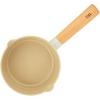 image:imageNEOFLAM FIKA 15QT Milk Pan with 2 Pour Spouts Butter Warmer Milk Boiling Melting Pot for Stovetops and Induction Wood Handle Made in Korea 6  16cm