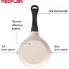 image:imageNeoflam 1qt Saucepan Butter Warmer Milk BoilingMelting Pot Ecolon Healthy Ceramic Nonstick Coating PFOAfree 2 Pour Spouts Dishwasher Safe Ivory