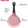 image:imageNeoflam 1qt Saucepan Butter Warmer Milk BoilingMelting Pot Ecolon Healthy Ceramic Nonstick Coating PFOAfree 2 Pour Spouts Dishwasher Safe Pink