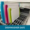 image:imageNeoflam 2 Piece Plastic Cutting Board Set Microban Protection Stain amp Odor Free Extra Large BPA Free Juice Groove Non Slip Dishwasher Safe Easy Grip Handle White GreenMulticolor