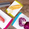 image:imageNeoflam 2 Piece Plastic Cutting Board Set Microban Protection Stain amp Odor Free Extra Large BPA Free Juice Groove Non Slip Dishwasher Safe Easy Grip Handle White GreenMulticolor