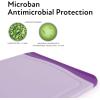 image:imageNeoflam 2 Piece Plastic Cutting Board Set Microban Protection Stain amp Odor Free Extra Large BPA Free Juice Groove Non Slip Dishwasher Safe Easy Grip Handle White GreenPurple