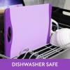 image:imageNeoflam 2 Piece Plastic Cutting Board Set Microban Protection Stain amp Odor Free Extra Large BPA Free Juice Groove Non Slip Dishwasher Safe Easy Grip Handle White GreenPurple