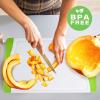 image:imageNeoflam 2 Piece Plastic Cutting Board Set Microban Protection Stain amp Odor Free Extra Large BPA Free Juice Groove Non Slip Dishwasher Safe Easy Grip Handle White GreenWhite Green