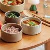 image:imageNeoflam 2pc FIKA One Kitchen Porcelain Ceramic Food Container with Glass Lid Microwave Oven Dishwasher Safe Storage Pantry Refrigerator Cabinet Organization Home Deco 1000ml  106 qt  34oz1000ml