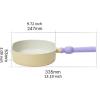 image:imageNeoflam Better Finger Macaroon Color Cast Aluminum Oval Grillpan 10 inch Yellow Induction IH No Lid