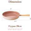 image:imageNeoflam FIKA Kitchen 10Inch Nonstick Stir Frying Wok with Glass Lid Healthy Cooking Non Stick Ceramic Coating Skillet with Wood Handle Induction Compatible Multi Pan Made in Korea 26cm11