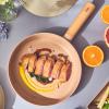 image:imageNeoflam FIKA Kitchen 10Inch Nonstick Stir Frying Wok with Glass Lid Healthy Cooking Non Stick Ceramic Coating Skillet with Wood Handle Induction Compatible Multi Pan Made in Korea 26cm1011