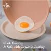 image:imageNeoflam FIKA Kitchen 10Inch Nonstick Stir Frying Wok with Glass Lid Healthy Cooking Non Stick Ceramic Coating Skillet with Wood Handle Induction Compatible Multi Pan Made in Korea 26cm11