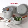 image:imageNeoflam FIKA Nonstick Reserve Cookware Pot Set with Lid Induction Multipurpose Cooking Casserole Made in Korea GrayGray
