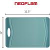 image:imageNeoflam Flutto Poly Cutting Board  Purple Durable Plastic KnifeScratch Resistant Large Handle Kitchen Essential 115 x 8 x 04 inchesBlue
