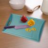 image:imageNeoflam Flutto Poly Cutting Board  Purple Durable Plastic KnifeScratch Resistant Large Handle Kitchen Essential 115 x 8 x 04 inchesBlue
