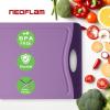 image:imageNeoflam Flutto Poly Cutting Board  Purple Durable Plastic KnifeScratch Resistant Large Handle Kitchen Essential 115 x 8 x 04 inchesPurple