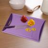 image:imageNeoflam Flutto Poly Cutting Board  Purple Durable Plastic KnifeScratch Resistant Large Handle Kitchen Essential 115 x 8 x 04 inchesPurple