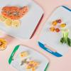 image:imageNeoflam Microban Antimicrobial Plastic Cutting Board 3 Sets BPA Free NonSlip EZ Grip Handle Dishwasher Safe Reversible Use Large Juice Grooves Blue GrayMulticolor