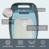 image:imageNeoflam Microban Antimicrobial Plastic Cutting Board 3 Sets BPA Free NonSlip EZ Grip Handle Dishwasher Safe Reversible Use Large Juice Grooves Blue GrayBlueGray
