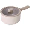 image:imageChou Chou Kitchen Nonstick 21QT Saucepan with Glass Lid Healthy Cooking Non Stick Ceramic Coating Sauce Pot Induction Compatible Cookware Boiling Warming Stewing Made in Korea 7  18cm
