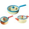 image:imageDanish Kitchen Nonstick 6Pieces Forged Cookware Set with Lid Healthy Cooking Ceramic Coating Pot Saucepan Multi Pan Induction Compatible Kitchenware Made in KoreaDanish Set