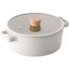 image:imageFIKA Kitchen Nonstick 40QT Stock Pot with Lid Healthy Cooking Ceramic Coating Casserole Induction Compatible Cookware Stew Soup Noodle Multi Dutch Oven Made in Korea 95  24cm