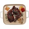 image:imageFIKA Kitchen Nonstick BBQ Grill Pan with Handle Healthy Cooking Ceramic Coating Griddle Pan Induction Compatible Barbeque Skillet Dishwasher amp Oven Safe Made in Korea 11 X 9811 X 98 Rectangular