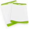 image:imageNeoflam 2 Piece Plastic Cutting Board Set Microban Protection Stain amp Odor Free Extra Large BPA Free Juice Groove Non Slip Dishwasher Safe Easy Grip Handle White GreenWhite Green