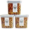 image:imageNeoflam Airtight Smart Seal Food Storage Container Set of 3  Crystal Clear Body  Modular Stackable Nestable Design  Easy to Clean BPA Free 175L Rectangular175L