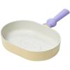 image:imageNeoflam Better Finger Macaroon Color Cast Aluminum Oval Grillpan 10 inch Yellow Induction IH No Lid