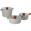 image:imageNeoflam FIKA Nonstick Reserve Cookware Pot Set with Lid Induction Multipurpose Cooking Casserole Made in Korea GrayGray