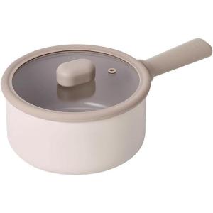 image:imageChou Chou Kitchen Nonstick 21QT Saucepan with Glass Lid Healthy Cooking Non Stick Ceramic Coating Sauce Pot Induction Compatible Cookware Boiling Warming Stewing Made in Korea 7  18cm