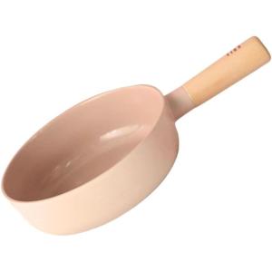 image:imageFIKA 7Inch Stir Fry Mini Wok Pan with Wood Handle Kitchen Nonstick Ceramic Coating Skillet Induction Compatible Cookware Healthy Cooking Omelet Pan Made in Korea 18cm