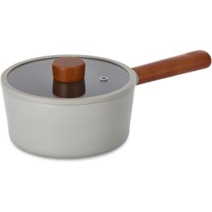 image:imageFIKA Kitchen Nonstick 27QT Stock Pot with Glass Lid Healthy Cooking Ceramic Non Stick Casserole Induction Compatible Cookware Gray Color Made in Korea 22cm CasseroleDNEOG218